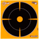 EZ-Aim Adhesive Splash Bullseye Target, Orange, 6X6, 15255