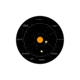 EZ-Aim Adhesive Splash Handgun Trainer Target, Orange, 12X12, 15248