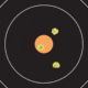 EZ-Aim Allen Adhesive Paper Splash Shooting Targets Bullseye 12in Square Black/Orange 100/ct, 15305
