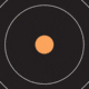 EZ-Aim Allen Adhesive Paper Splash Shooting Targets Bullseye 12in Square Black/Orange 100/ct, 15305
