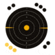 EZ-Aim Adhesive Splash Bullseye Target, 6 Pack, Orange, 8X8, 15316