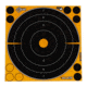 EZ-Aim Adhesive Splash Bullseye Target, 6 Pack, Orange, 8X8, 15316