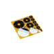 EZ-Aim Allen Adhesive Splash Bullseye Variety Pack Targets, Orange, 1in, 2in, 3in, 15254