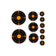 EZ-Aim Allen Adhesive Splash Bullseye Variety Pack Targets, Orange, 1in, 2in, 3in, 15254