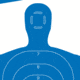EZ-Aim Allen Paper Silhouette Target, White/Blue, 23X35, 15331