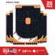 EZ-Aim Allen Splash Reactive Adhesive Paper Shooting Targets, Silhoutte Trainer, 12.5 x 18.25in, 25-Pack, Black/Orange, 15501-25