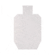 EZ-Aim Coroplast IPSC Silhouette Shooting Target 18 x 30 Inches, White, Single Pack, 15575