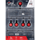 EZ-Aim Deflector Resetting Spinner Target System, Black/Red, 16 in x 22.5 in, 15340