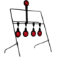 EZ-Aim Deflector Resetting Spinner Target System, Black/Red, 16 in x 22.5 in, 15340