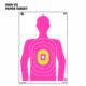 EZ-Aim EZ Aim Fun In The Pink Silhouette Paper Shooting Target, 12in x 18in, 8-Pack, Pink, 15646