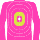 EZ-Aim EZ Aim Fun In The Pink Silhouette Paper Shooting Target, 12in x 18in, 8-Pack, Pink, 15646