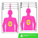 EZ-Aim EZ Aim Fun In The Pink Silhouette Paper Shooting Target, 12in x 18in, 8-Pack, Pink, 15646
