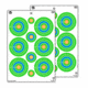 EZ-Aim Fun Group Paper Shooting Targets, 12inW x 18inH, 8-Targets, Multi, 15643