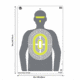 EZ-Aim Fun Imposing Figures Paper Shooting Target Assortment, 12inW x 18inH, 8-Pack, Multi, 15645