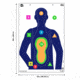 EZ-Aim Fun Shot Commander Paper Shooting Targets, 23inW x 35inH, 3-Pack, Multi, 15654