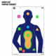 EZ-Aim Fun Shot Commander Paper Shooting Targets, 23inW x 35inH, 3-Pack, Multi, 15654