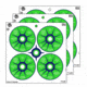EZ-Aim Fun Triggering More Fun Paper Shooting Targets, 12inW x 12inH, 9-Pack, Multi, 15640