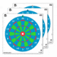 EZ-Aim Fun Triggering More Fun Paper Shooting Targets, 12inW x 12inH, 9-Pack, Multi, 15640