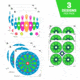 EZ-Aim Fun Triggering More Fun Paper Shooting Targets, 12inW x 12inH, 9-Pack, Multi, 15640