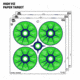 EZ-Aim Fun Triggering More Fun Paper Shooting Targets, 12inW x 12inH, 9-Pack, Multi, 15640
