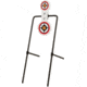 EZ-Aim Hardrock AR500 Round Spinner Targets and Stand, Rimfire Rounds, Centerfire Pistols, White/Red/Black, 7.375W x 21.75H, 15344