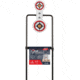 EZ-Aim Hardrock AR500 Round Spinner Targets and Stand, Rimfire Rounds, Centerfire Pistols, White/Red/Black, 7.375W x 21.75H, 15344