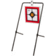 EZ-Aim Hardrock AR500 Square Spinner Target &amp; Stand, Rimfire Rounds &amp; Centerfire Pistol, White/Red/Black, 9.5W x 20H, 15367