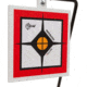 EZ-Aim Hardrock AR500 Square Spinner Target &amp; Stand, Rimfire Rounds &amp; Centerfire Pistol, White/Red/Black, 9.5W x 20H, 15367