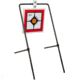 EZ-Aim Hardrock AR500 Square Spinner Target &amp; Stand, Rimfire Rounds &amp; Centerfire Pistol, White/Red/Black, 9.5W x 20H, 15367