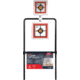 EZ-Aim Hardrock AR500 Square Spinner Targets &amp; Stand, Rimfire Rounds &amp; Centerfire Pistols, White/Red/Black, 9.5W x 22.75H, 15365