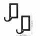 EZ-Aim Horizontal Steel Gong Shooting Target Hanging Hook, 2-Pack, Black, 15571