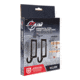 EZ-Aim Horizontal Steel Gong Shooting Target Hanging Hook, 2-Pack, Black, 15571