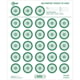 DEMO, EZ-Aim IBS Rimfire Paper Shooting Targets, 50-Yard Range, 14x17in, 25-Pack, Green/White, 15582
