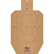 EZ-Aim IPSC CB-T Corrugated Silhouette Paper Shooting Target, Appx. 18x 30,in Tan, 15669