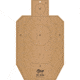 EZ-Aim IPSC IDPA Corrugated Silhouette Paper Shooting Target, 18x 30,in Tan, 15684