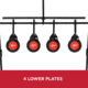 EZ-Aim Metal Resetting Target Set For Plinking, Black, 15285