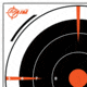 EZ-Aim Paper Bullseye Target, Black, 8X8, 15246
