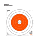 EZ-Aim Paper Shooting Target, Bullseye, 12in Square, Orange/White, 15496