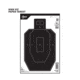 EZ-Aim Paper Shooting Targets, IPSC Silhouette, Peel Away Target Pad, 12inW x 18inH, 50-Pack, Black/White, 15551-50