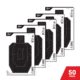 EZ-Aim Paper Shooting Targets, IPSC Silhouette, Peel Away Target Pad, 12inW x 18inH, 50-Pack, Black/White, 15551-50
