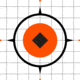 EZ-Aim Rigid Paper Shooting Targets, Sight-In Grid, 10-Targets Per Pack, Orange/White, 15576