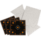 EZ-Aim Sight-In Splash Shooting Kit &amp; Target Stand, 12in Square Adhesive Targets, Black/Orange, 13.5W x 17.5H, 15378
