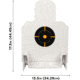 EZ-Aim Silhouette Splash Shooting Kit &amp; Target Stand, 6in Square Adhesive Targets, Black/Orange, 13.5W x 17.5H, 15379