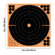 EZ-Aim Splash Reactive Adhesive Paper Shooting Targets, Bullseye, 12in Square, 3-Targets Per Pack, Black/Orange, 15580