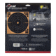 EZ-Aim Splash Reactive Adhesive Paper Shooting Targets, Bullseye, 12in Square, 3-Targets Per Pack, Black/Orange, 15580