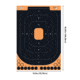 EZ-Aim Splash Reactive Adhesive Paper Shooting Targets, Handgun Trainer, 12.5inW x 18.25inH, 5-Targets Per Pack, Black/Orange, 15501