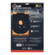 EZ-Aim Splash Reactive Adhesive Paper Shooting Targets, Handgun Trainer, 12.5inW x 18.25inH, 5-Targets Per Pack, Black/Orange, 15501