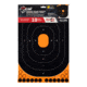 EZ-Aim Splash Reactive Adhesive Paper Shooting Targets, Handgun Trainer, 12.5inW x 18.25inH, 5-Targets Per Pack, Black/Orange, 15501