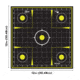 EZ-Aim Splash Reactive Paper Shooting Targets, Sight-In Grid, Peel Away Target Pad, 12.5in Square, 30-Pack, Black/Chartreuse, 15211-30