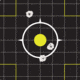 EZ-Aim Splash Reactive Paper Shooting Targets, Sight-In Grid, Peel Away Target Pad, 12.5in Square, 30-Pack, Black/Chartreuse, 15211-30